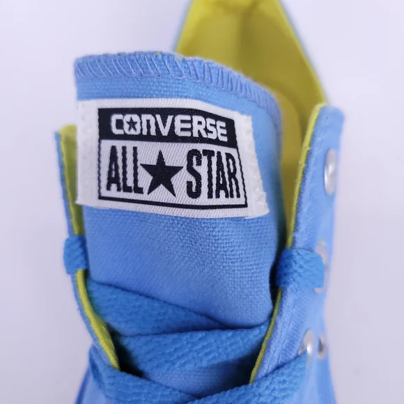 Converse All Star Blue and Yellow Low-Top Sneakers - Picture 3 of 12